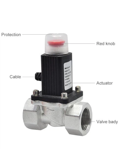 Cheap Price Gas Automatic Emergency Shut Off Solenoid Valve