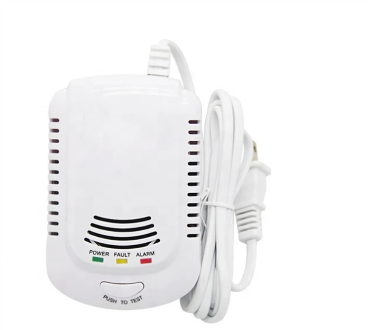 Kuchyňa pre domácnosť Detektor úniku zemného plynu Lpg s uzatváracím ventilom